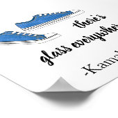 Tragen Schuhe Ladys Es gibt Glas Kamala Harris Poster (Ecke)