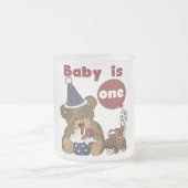 Tragen Sie 1. Bortjdau blaue T-Shirts und Mattglastasse (Mittel)