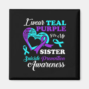 Tragen Sie Aquamarin Lila für meine Schwester Suiz Magnet