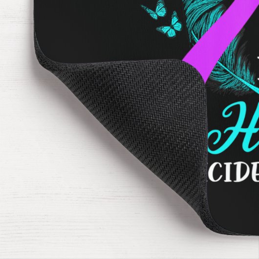 Tragen Sie Aquamarin Lila in Erinnerung an meinen  Mousepad (Ecke)