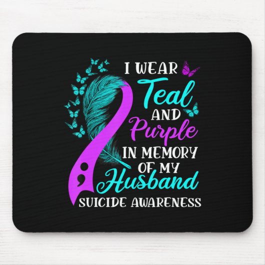 Tragen Sie Aquamarin Lila in Erinnerung an meinen Mousepad (Vorne)