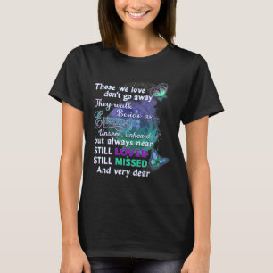 Tragen Sie Aquamarin und Lila für jemanden, den ic T-Shirt