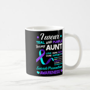 Tragen Sie Aquamarin und Lila für meine Tante Suiz Kaffeetasse