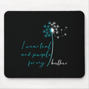 Tragen Sie Aquamarin und Lila für meinen Bruder Su Mousepad