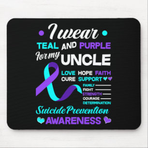Tragen Sie Aquamarin und Lila für meinen Onkel Sui Mousepad