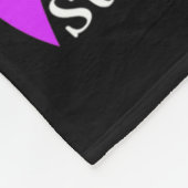 Tragen Sie Aquamarin und Lila in Erinnerung an mei Fleecedecke (Ecke)