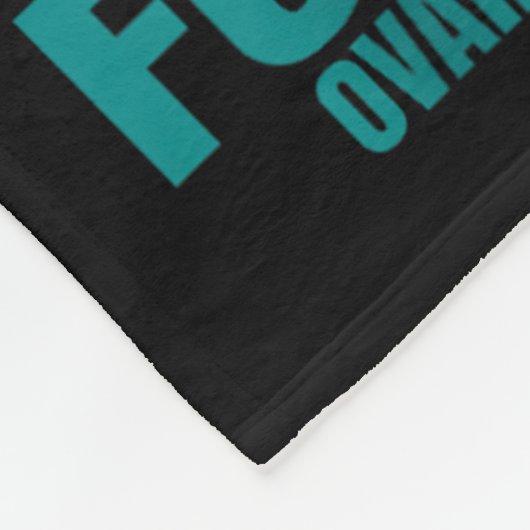 Tragen Sie Aquamarine Ehefrau Ovarialkarzinom Sens Fleecedecke (Ecke)