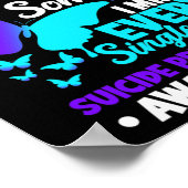 Tragen Sie Aquamarinen & Lila für jemanden, de Poster (Ecke)