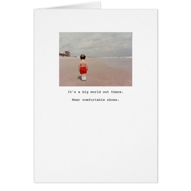 Tragen Sie bequeme Schuhe... (Vorne)