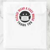 Tragen Sie bitte ein Erinnerung-Aufkleber mit Gesi Runder Aufkleber (Tasche)