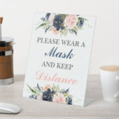 Tragen Sie bitte eine Maske mit dem Geschlecht Sockelschild (In SItu)