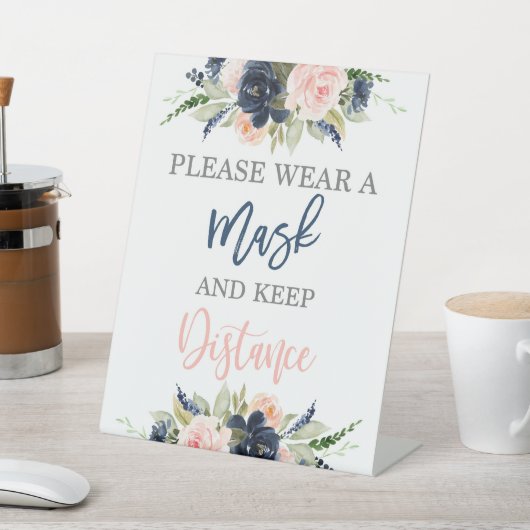 Tragen Sie bitte eine Maske mit dem Geschlecht Sockelschild (In SItu)