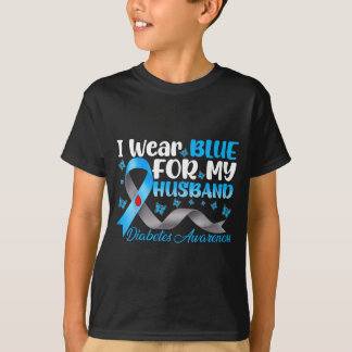 Tragen Sie Blau für das Diabetes-Bewusstsein des E T-Shirt