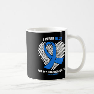 Tragen Sie Blau für meine Enkelin Alopezie Awarene Kaffeetasse