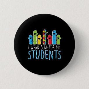 Tragen Sie Blau für meine SchülerInnen Autismus Aw Button