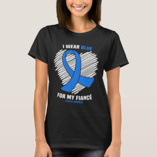 Tragen Sie Blau für meine Verlobte Alopezie Awaren T-Shirt