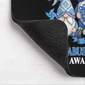Tragen Sie Blaues Band Kinderpräventionsbewusstsei Mousepad (Ecke)