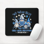 Tragen Sie Blaues Band Kinderpräventionsbewusstsei Mousepad (Mit Mouse)