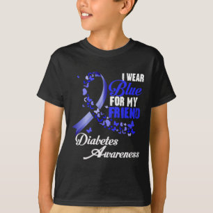 Tragen Sie Blue for My Friend T1d Diabetes Awarene T-Shirt