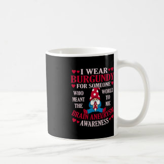 Tragen Sie Burgundy für ein Gehirnaneurysma-Bewuss Kaffeetasse