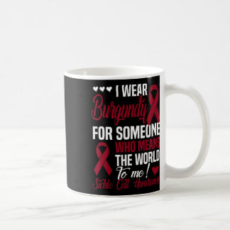 Tragen Sie Burgundy für jemanden, der World to Me Kaffeetasse