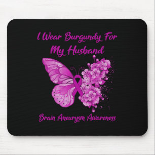 Tragen Sie Burgundy für meine Musband Brain Aneury Mousepad