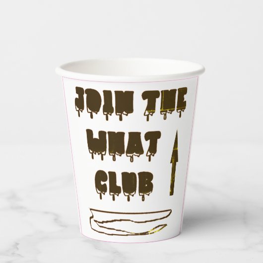 TRAGEN SIE DEM CLUB-LOGO-TYP-DESIGN BEI PAPPBECHER (Vorderseite)