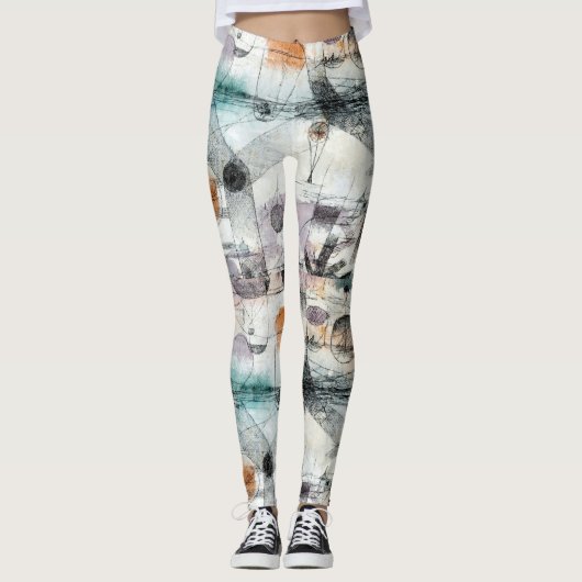 Tragen Sie die Luft: Klees Kunst in Bewegung Leggings (Vorderseite)