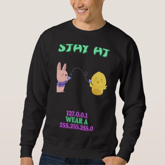 Tragen Sie ein 255 255 255 0 It Code Sarcastic Jok Sweatshirt (Vorderseite)