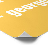 Tragen Sie ein Lächeln und haben Sie Freunde Georg Poster (Ecke)