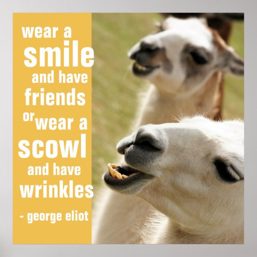 Tragen Sie ein Lächeln und haben Sie Freunde Georg Poster (Vorne)