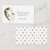 Tragen Sie eine Gesichtsmaske Anfrage Zebra Baby D Begleitkarte (Vorne/Hinten)