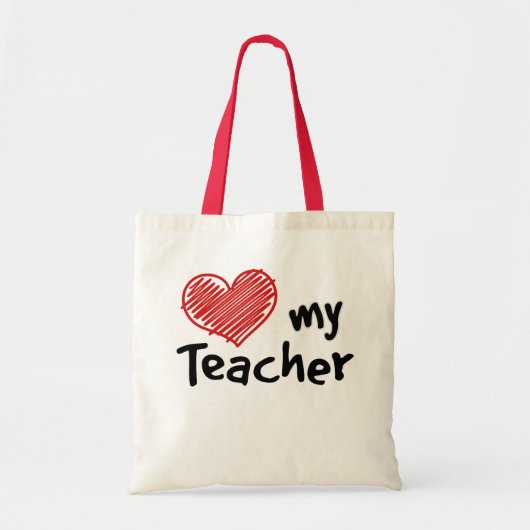 Tragen Sie eine Liebe, meine Lehrerin Tragetasche (Vorne)