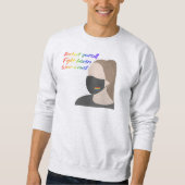 Tragen Sie eine Maske Rainbow Style Sweatshirt (Vorderseite)