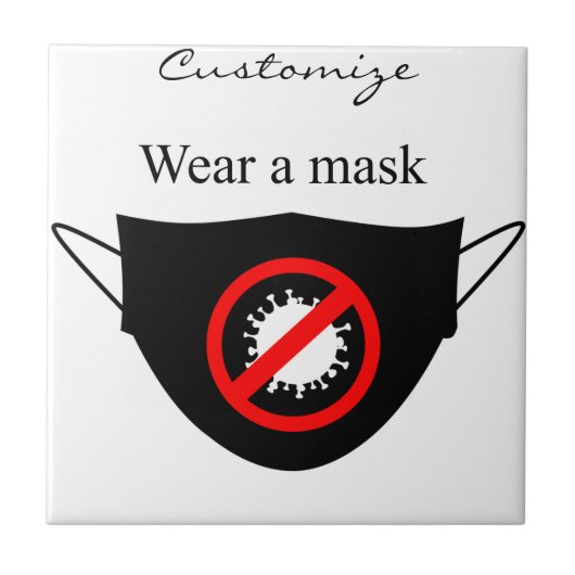 Tragen Sie eine Maske Thunder_Cove Fliese (Vorderseite)