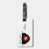 Tragen Sie eine Maske Thunder_Cove Gepäckanhänger (Rückseite vertikal)