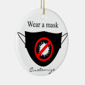 Tragen Sie eine Maske Thunder_Cove Keramik Ornament (Rechts)