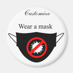 Tragen Sie eine Maske Thunder_Cove Magnet