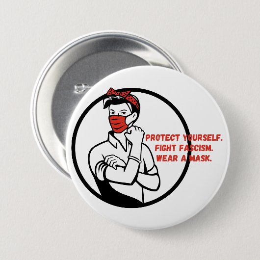 Tragen Sie einen Maske Riveter Style Button (Vorne & Hinten)