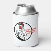 Tragen Sie einen Maske Riveter Style Dosenkühler (Kanne Vorderseite)