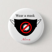 Tragen Sie einen Maske-Thunder_Cove-Button Button (Vorderseite)