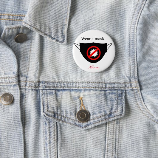 Tragen Sie einen Maske-Thunder_Cove-Button Button (Beispiel)