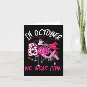 Tragen Sie einen rosa Brustkrebs-Krieger Niedlich  Karte