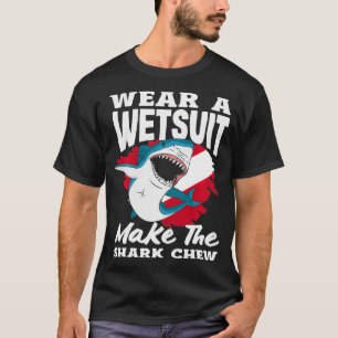 Tragen Sie einen Wetsuit, um den Chew Scuba Diver T-Shirt