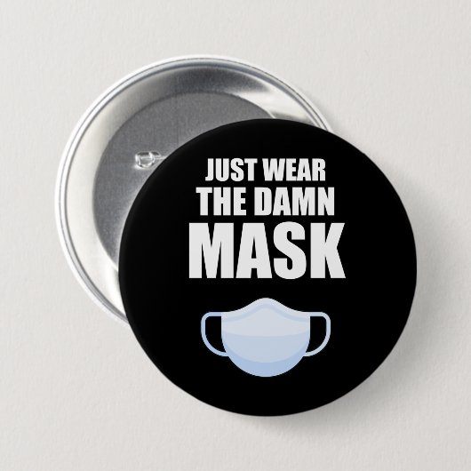 Tragen Sie einfach die Maske Button (Vorne & Hinten)