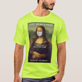 TRAGEN SIE EINFACH EINE MASK Mona Lisa T - Shirt