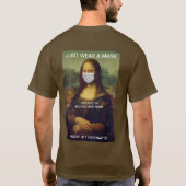 TRAGEN SIE EINFACH EINEN MASK Mona Lisa T - Shirt (Rückseite)
