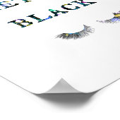 Tragen Sie etwas schwarzes Poster (Ecke)