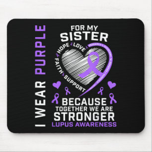Tragen Sie für den Monat der Lupus-Bewusstseinsbil Mousepad
