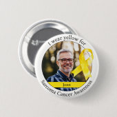 Tragen Sie Gelb für das Sarkom-Bewusstsein Button (Vorne & Hinten)